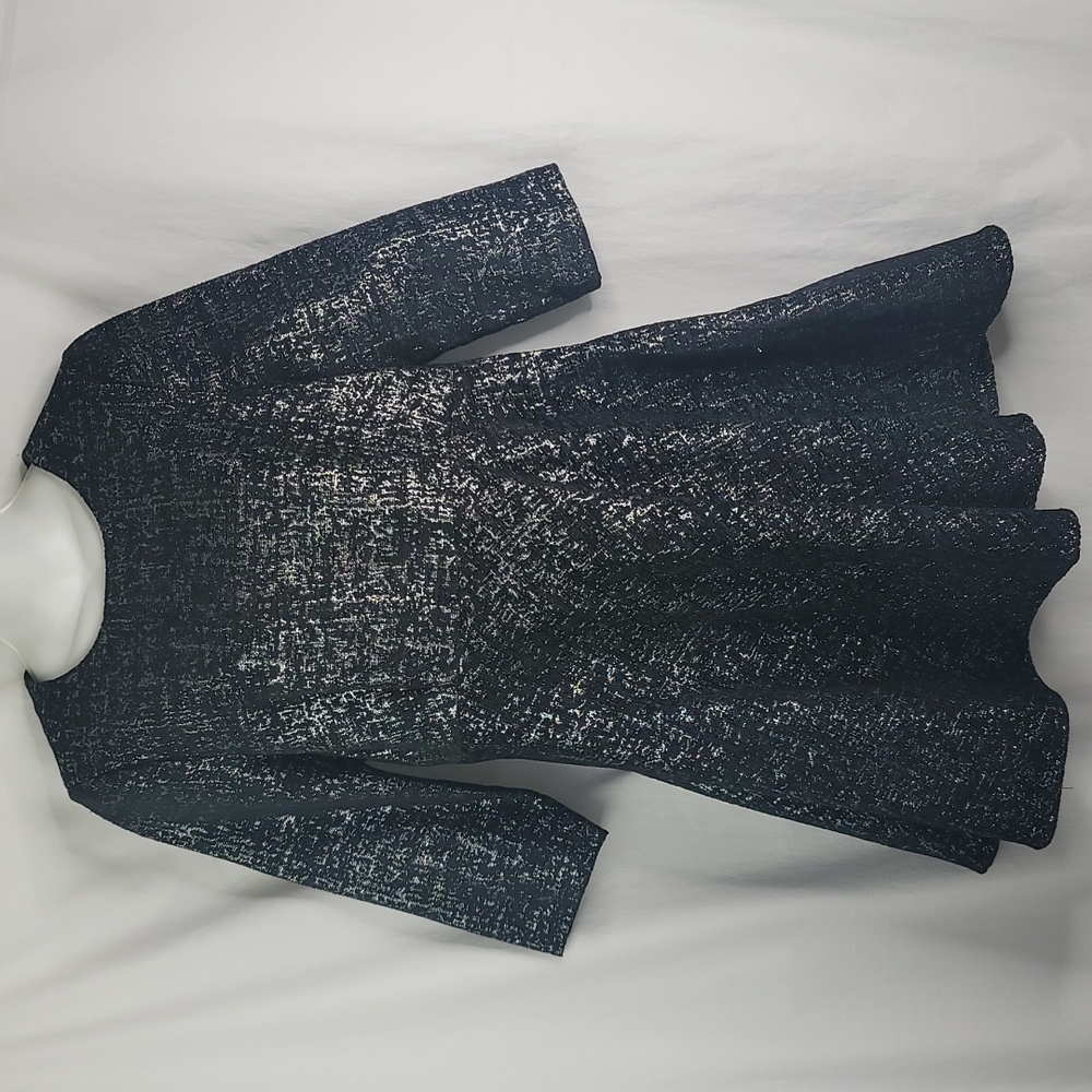 Gitti black and silver party cocktail dress sz plus 2